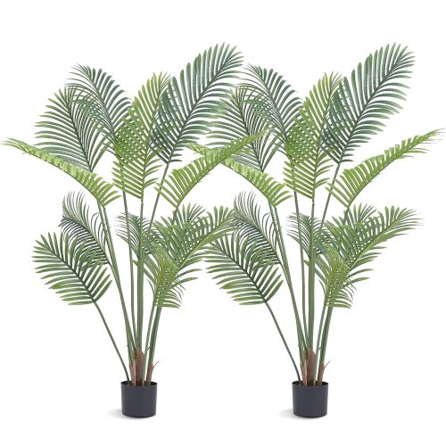 2x Areca Catechu(Dió pálma) mesterséges 800x800x1524mm mesterséges növény