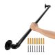 VEVOR Cső Alakú Lépcsőkorlát – 90 cm, Fekete