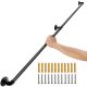 VEVOR Cső Alakú Lépcsőkorlát – 212 cm, Fekete