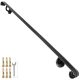 VEVOR 3 Láb Kovácsoltvas Lépcsőkorlát – 91,4 cm, Fekete