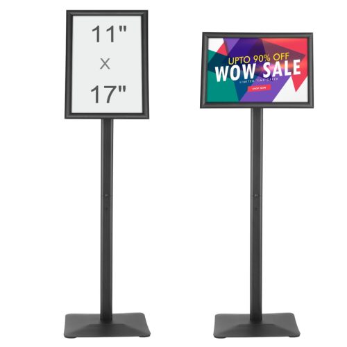 VEVOR Fém Talpas Posztertartó – 11 x 17", Dönthető, Stabil