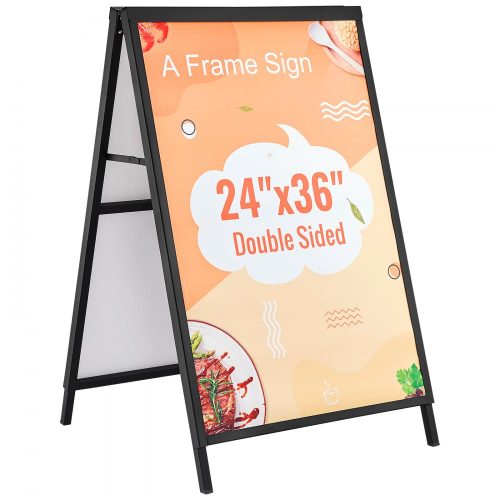 VEVOR A-Keretes Járdatábla – 61 × 91 cm, Acél, Kétoldalas