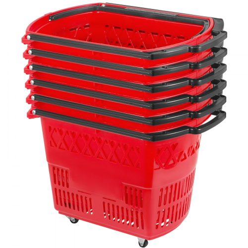 VEVOR Húzható Bevásárlókosár – 34 kg Teherbírás, Két Fogantyúval