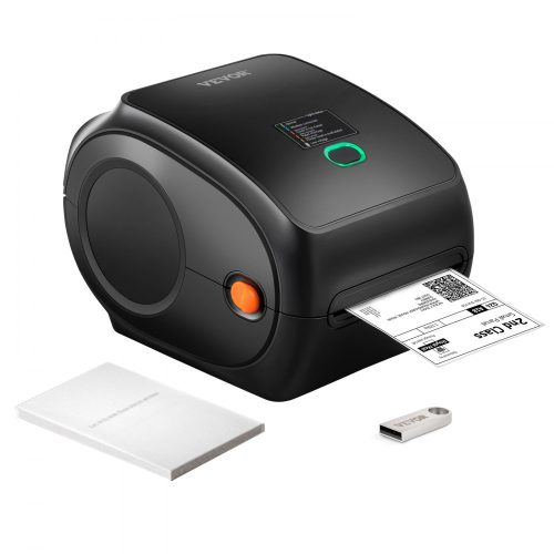 VEVOR Bluetooth Címkenyomtató – 300 DPI, 150 mm/s, USB & Mobil, Automatikus Felismerés