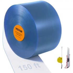   VEVOR szalagfüggöny PVC ajtófüggöny 82" x 12" tekercshűtő fagyasztó átlátszó műanyag
