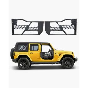   VEVOR Jeep csőajtók, 2 ajtós, vadász stílusú Jeep csőajtó strapabíró zsanérokkal és eredeti zárral, Jeep ajtók gumibetétekkel és edzett acélcsővel, 2007-2018 Jeep Wrangler JK-hoz illik