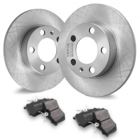   VEVOR hátsó fékszett, kompatibilis az AUDI A3(8L), SEAT IBIZA, SKODA OCTAVIA, ROOMSTER, VW GOLF Ⅳ modellekkel, kerámia fékbetétek cserekészlet, 232 mm-es hátsó féktárcsák