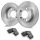 VEVOR hátsó fékszett, kompatibilis az AUDI A3(8L), SEAT IBIZA, SKODA OCTAVIA, ROOMSTER, VW GOLF Ⅳ modellekkel, kerámia fékbetétek cserekészlet, 232 mm-es hátsó féktárcsák