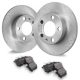 VEVOR hátsó fékszett, kompatibilis az AUDI A3(8L), SEAT IBIZA, SKODA OCTAVIA, ROOMSTER, VW GOLF Ⅳ modellekkel, kerámia fékbetétek cserekészlet, 232 mm-es hátsó féktárcsák