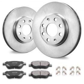   VEVOR első fékszett Vauxhall Adam (M13), Corsa D (S07), Corsa D Box/Hatchback (S07) modellekhez, Kerámia fékbetétek cserekészlet, 257 mm-es első féktárcsák