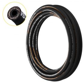   VEVOR Hidraulikus tömlő 3/4 hüvelyk x 50 láb, Tekercses hidraulikus tömlő 3120 PSI, Gumi hidraulikus tömlő 2 nagy szakítószilárdságú acélhuzal fonással, Tömeges hidraulikus tömlő -20℃ és 140℃ között, Hidraulikaolaj flexibilis töml