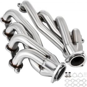   VEVOR kipufogófej-készlet 1 3/4"-es kipufogógáz-turbófejek, rozsdamentes acél kipufogó-csonk-fejek, rövid motorátalakítás LS-csere-kipufogó-fejlécek Chevy LS1 LS2 LS3 LS6 LS10 SUV/Teherautó számára