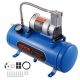 VEVOR 12 V-os légkompresszor tartállyal, 1,6 gallon/6 l, vonatkürt légkompresszor, 120 psi üzemi nyomású fedélzeti légkompresszor rendszer vonatkürtökhöz, gumiabroncsok felfújásához, légmatracokhoz