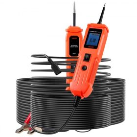   VEVOR autóipari áramkör-teszter, 6-36 DCV teljesítményáramkör-szonda teszter világítással, autóipari teljesítmény-teszter szonda 13 láb / 4 m kábellel, ABS héjvezeték-kereső szedánhoz, SUV-hoz, lakókocsihoz, teherautóhoz