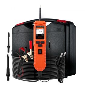   VEVOR autóipari áramkör-teszter, 8-35 DCV teljesítményáramkör-szonda teszter TFT színes kijelzővel és világítással, autóipari teljesítmény-teszter szonda 6 m-es kábellel, 2 az 1-ben elektromos detektor kereső