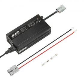   VEVOR 12V 10A lítium akkumulátortöltő, 14.6V, AC-DC LiFePO4 intelligens töltő, Anderson csatlakozóval, LED kijelzővel, 0V aktiválással, lítium LiFePO4 mélyciklusú újratölthető akkumulátorokhoz hajókhoz, lakókocsikhoz