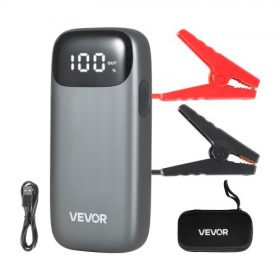   VEVOR indító, 6000A csúcs, autós indító akkumulátorcsomag, 12 V-os hordozható lítium akkumulátor-erősítő, ugródobozos külső akkumulátor 3 üzemmóddal, zseblámpával és indítókábellel, 10 literes benzin- és 10 literes dízelmotorokhoz