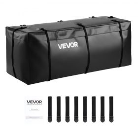   VEVOR vonóhoroghoz való teherhordó táska, vízálló 840D PVC, 46,65 x 20,08 x 19,69 hüvelyk (12 köbláb), strapabíró tehertáska teherautó platójának tárolására megerősített pántokkal, alkalmas személygépkocsikhoz, terepjárókhoz, kist