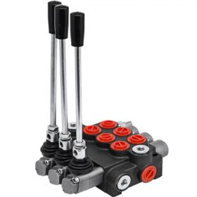   VEVOR 3 orsós hidraulikus vezérlőszelep 11GPM hidraulikus irányszabályozó szelep kettős működésű hidraulikus szelep traktorokhoz, rakodókhoz, tartályokhoz