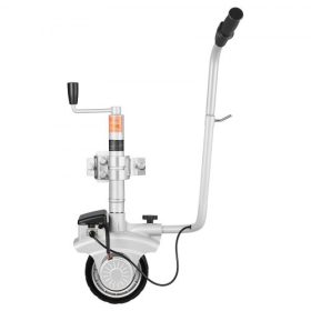   VEVOR elektromos utánfutó kocsi, 2,5 T vontatási kapacitás, 380 W 12 V-os motoros támasztókerék 7 m/perc mozgási sebességgel, 31-63 cm állítható szorítómagasság és 20,3 cm-es gumiabroncs, lakókocsi mozgatásához