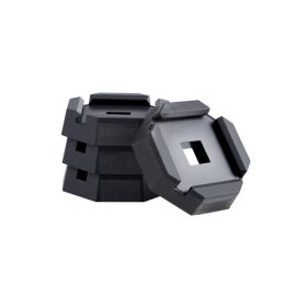   VEVOR lakókocsi szintező párnák, 4 db-os gumi utánfutó emelő párnák, egyenként 5000 font teherbírással, nagy felületű emelő stabilizátor párnával, 5,5 hüvelykes négyzetlábas emelőkhöz, 5. kerekű, légkondicionált lakóautókhoz alkal