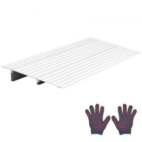   VEVOR ajtóküszöb rámpa, 59 mm-es emelkedés, alumíniumötvözet küszöb rámpa, 363 kg teherbírással, mozgáskorlátozottaknak fenntartott rámpák otthoni lépcsőkhöz kerekesszékhez, robogókhoz, elektromos székekhez, járókeretekhez, kerékp