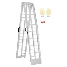   VEVOR alumínium rámpák, 600 font, 1 db nagy teherbírású rámpa szélesebb rámpafelülettel, univerzális stabil rakodórámpa fogantyúkkal, motorkerékpárhoz, elektromos kerékpárhoz, kerékpárhoz stb. alkalmas.