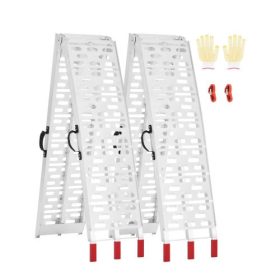   VEVOR alumínium rámpák, 1500 font, 2 db nagy teherbírású rámpa szélesebb rámpafelülettel, univerzális stabil rakodórámpa fogantyúkkal, ATV-hez, UTV-hez, motorkerékpárhoz, elektromos kerékpárhoz stb. alkalmas.