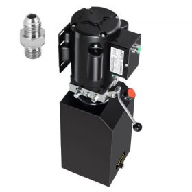   VEVOR hidraulikus szivattyú 14 literes hidraulikus tápegység 2950 PSI autóemelő hidraulikus csomag dömper utánfutó 230V 60Hz 1 PH autójavító műhely olajtartállyal