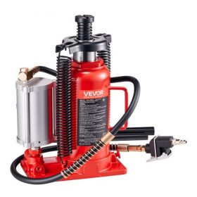   VEVOR pneumatikus hidraulikus palackemelő, 20 tonna teherbírás, 260-495 mm emelési tartomány, pneumatikus/kézi, nagy teherbírású, hegesztett palackemelő pumpával autóhoz, kisteherautóhoz, teherautóhoz, lakókocsihoz, terepjáróhoz,