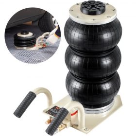   VEVOR légzsákos emelő, 3 tonna/6600 font háromzsákos légzsákos emelő, légzsákos emelő hat acélcsővel, emelési magasság akár 17,7 hüvelyk/450 mm, 3-5 másodperces gyorsemelés pneumatikus emelő, oldalsó fogantyúkkal autóhoz, garázsho