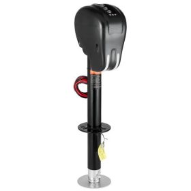   VEVOR elektromos utánfutó emelő, 1523 kg, nagy teherbírású lakókocsi elektromos nyelves emelő 2 utas csatlakozóval, memória funkcióval, hajtókarral és időjárásálló emelőburkolattal, 23,5–76,5 cm emelési magasság, utánfutókhoz és l