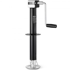   VEVOR 2267 kg-os A-alakú utánfutó emelő, 381 mm függőleges mozgástartomány, utánfutó emelő állítható 7-szintű lejtős lábbal és fúrófejjel, akkus fúróval kompatibilis, lakókocsikhoz, haszongépjárművekhez és jacht utánfutókhoz alkal