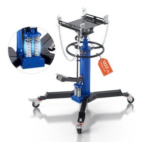   VEVOR hidraulikus váltóemelő, 1322 font / 0,6 tonna teherbírású teleszkópos váltóemelő lábpedállal, kettős teleszkópos hajtómű, 88-176 cm emelési magasság, garázs-/műhelyemelő