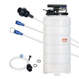   VEVOR folyadékelszívó, 4 gallon (15 liter), pneumatikus/kézi olajcserélő vákuumos folyadékelszívó nívópálcával és szívótömlővel, olajelszívó csereszivattyú autóipari folyadékokhoz, vákuumos szívás