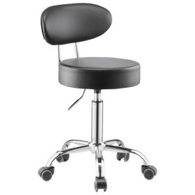   VEVOR műhelyszék háttámlával, pneumatikus garázsülés/munkaszék kerekekkel, 136 kg-os teherbírás, állítható görgős kúszóülés, 360°-ban forgó, párnázott műhelyszék, garázsba, műhelybe és autójavításba, fekete