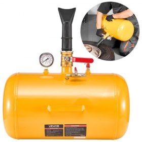   VEVOR légrugós peremlefújó, 10 gallon / 37,9 l, nagy teherbírású peremlefújó szerszám, 87-116 PSI üzemi nyomás, levegős ravaszos peremlefújó ATV-hez, traktorhoz, pickuphoz, teherautóhoz, dzsiphez, lakókocsihoz, UTV-hez, sárga
