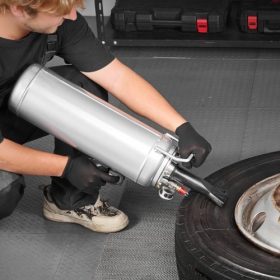   VEVOR hordozható gumiabroncs-peremfújó, 2,6 gallon/10 literes légperemfúvó, kézi gumiabroncs-fújó eszköz, 87-116 PSI üzemi nyomás, ravaszos ülésfújó autóhoz, kompakt SUV-hoz, könnyű teherautóhoz, elektromos kerékpárhoz, lakókocsih