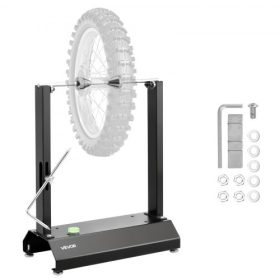   VEVOR motorkerékpár kerékkiegyensúlyozó, 40 kg kapacitás, gumiabroncs-kiegyensúlyozó és centrírozó állvány állítható központosító kúpokkal és centrírozó mutatóval, kiegyensúlyozó eszközök a legtöbb motorkerékpárhoz és kerékpárhoz,