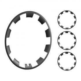   VEVOR keréktárcsa-borítás dísztárcsák, 20 hüvelykes, Y modell, teljesen illeszkedő dísztárcsa patenttal, védőszalaggal és szelepfúvóka-lyukkal, ABS és PC dísztárcsa továbbfejlesztett csattal, nagy merevség és kisebb szélellenállás