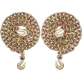   VEVOR Binder Chain G80 leköthető vonólánc horgokkal 3/8"x10,3" 2 csomag 7100 font