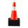 VEVOR biztonsági bóják, 18 hüvelyk/45 cm magas, 5 db narancssárga PVC közlekedési bója fényvisszaverő gallérral és fekete súlyozott talppal, forgalomirányításra, kocsifelhajtón parkolásra és iskolafejlesztésre