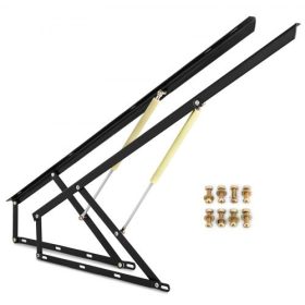   VEVOR 1 pár 120 cm-es pneumatikus ágyemelő, hidraulikus mechanizmus készletek, nagy teherbírású gázrugós ágyemelő készlet dobozos ágyhoz, kanapéhoz, gázemelésű ágyhoz