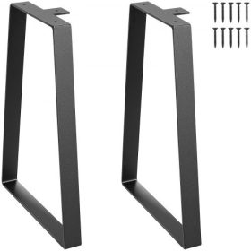   VEVOR 406,4 mm-es trapéz acél asztallábak, 2 darabos pótláb-készlet barkácsasztalokhoz, modern íróasztalokhoz, padokhoz, éjjeliszekrényekhez, kanapékhoz, maximális teherbírás 181,4 kg, nagy teherbírás, gyorsan felszerelhető lábak,