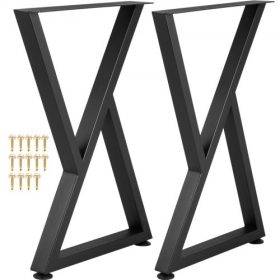   VEVOR Z Shape fém asztallábak étkezőasztal lábak 28"x18" asztallábak 2db-os készlet