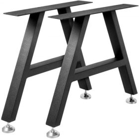   VEVOR fém asztallábak étkezőasztal lábak 16"x17,7" A alakú asztalláb szett 2 db