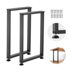   VEVOR asztallábak, 740 x 450 mm (Ma x Szé) Négyzet alakú acél bútorlábak, Moduláris kialakítás, Könnyen összeszerelhető, 2204 font maximális teherbírás, Nagy teherbírás, Otthoni irodai íróasztalokhoz, munkapadokhoz, vacsoraasztalo