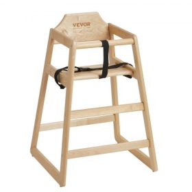   VEVOR fa etetőszék babáknak és kisgyermekeknek, dupla tömörfa etetőszék, hordozható etetőszék evésre és növekedésre, könnyen tisztítható babaülés, kompakt kisgyermek szék, természetes