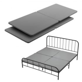   VEVOR King Size Bunkie Board, 38 mm-es ágyrács 200D Oxford szövettel, fa matractámasz King Size ágyhoz, könnyen összeszerelhető matractámasz, 4 darab, szürke