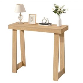   VEVOR 91,5 cm-es konzolasztal, modern íróasztal a kanapé mögött, fa téglalap alakú bejárati íróasztal, keskeny, hosszú kanapéasztal kiegészítő állvány, ideális folyosóra, hálószobába, nappaliba, előszobába, könnyű összeszerelés, b